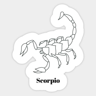 Scorpio Design Sticker